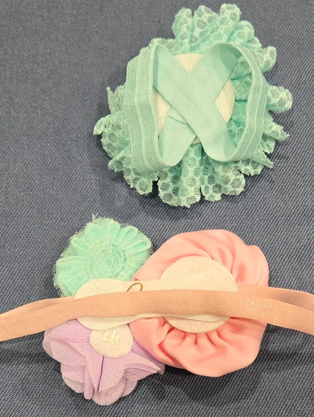 Baby Mermaid Headband & Corsage 2PC Accessory Set EUC